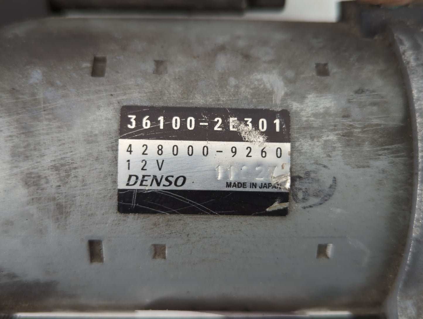 2018-2021 Hyundai Kona Car Starter Motor Solenoid OEM P/N:36100-2E301 36100-2E200 Fits OEM Used Auto Parts - Oemusedautopart
