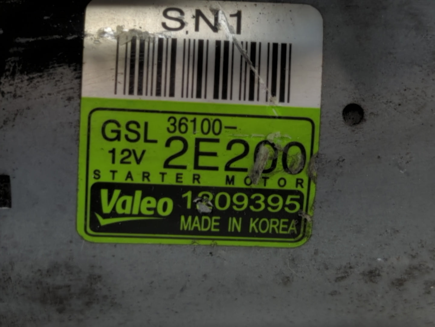 2018-2021 Hyundai Kona Car Starter Motor Solenoid OEM P/N:36100-2E200 Fits Fits 2013 2014 2016 2017 2018 2019 2020 2021 2022