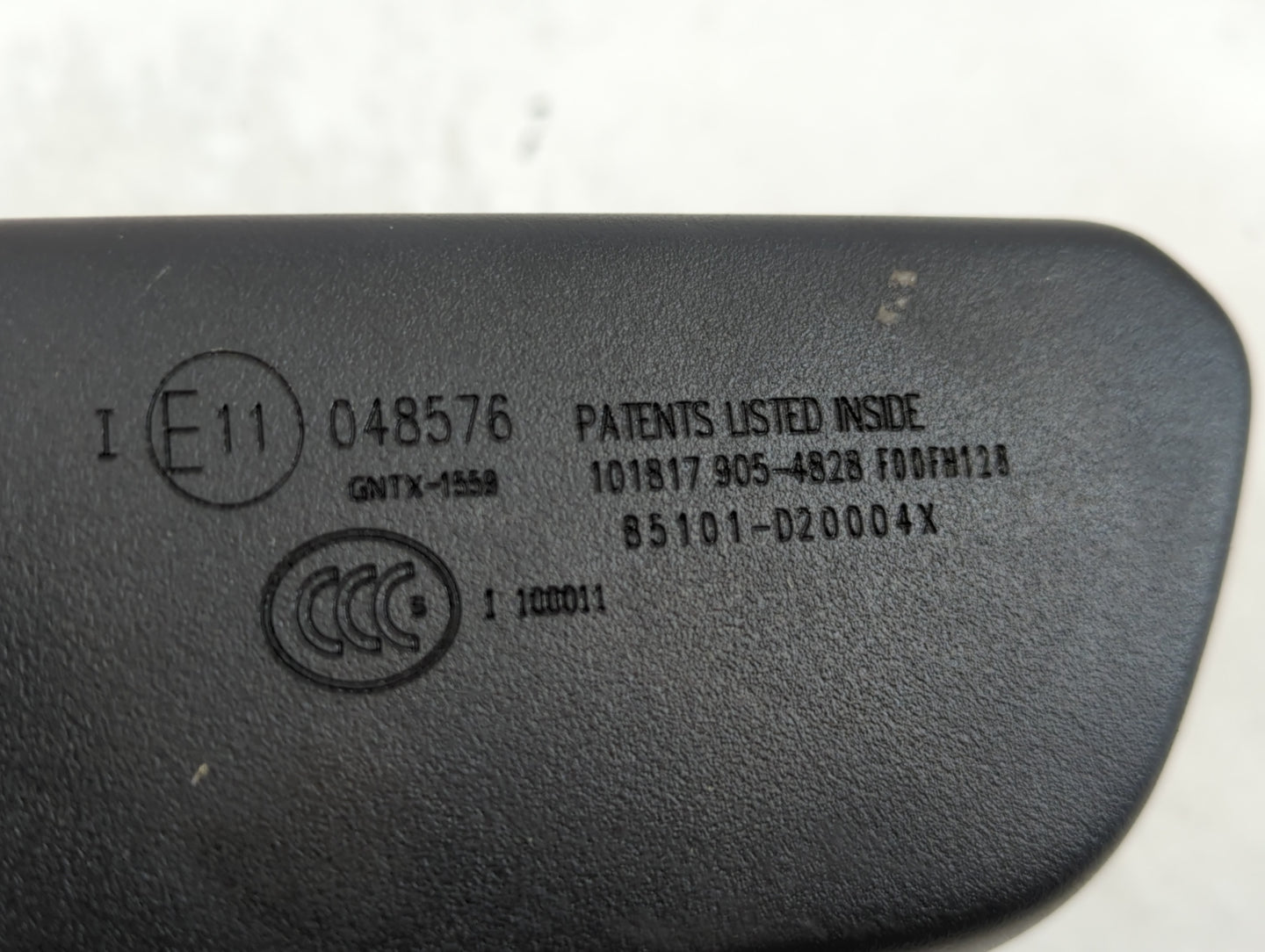 2018-2022 Hyundai Kona Interior Rear View Mirror Replacement OEM P/N:E11048576 Fits Fits 2018 2019 2020 2021 2022 OEM Used A