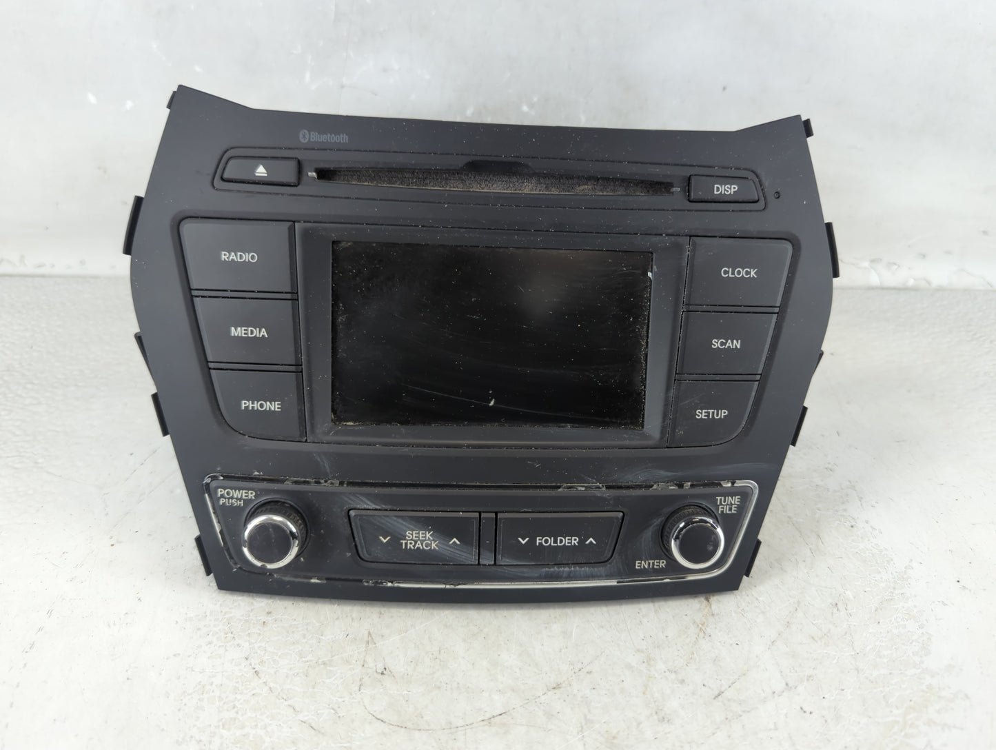 2017-2018 Hyundai Santa Fe Radio AM FM Cd Player Receiver Replacement P/N:961804Z6504X Fits Fits 2017 2018 OEM Used Auto Par