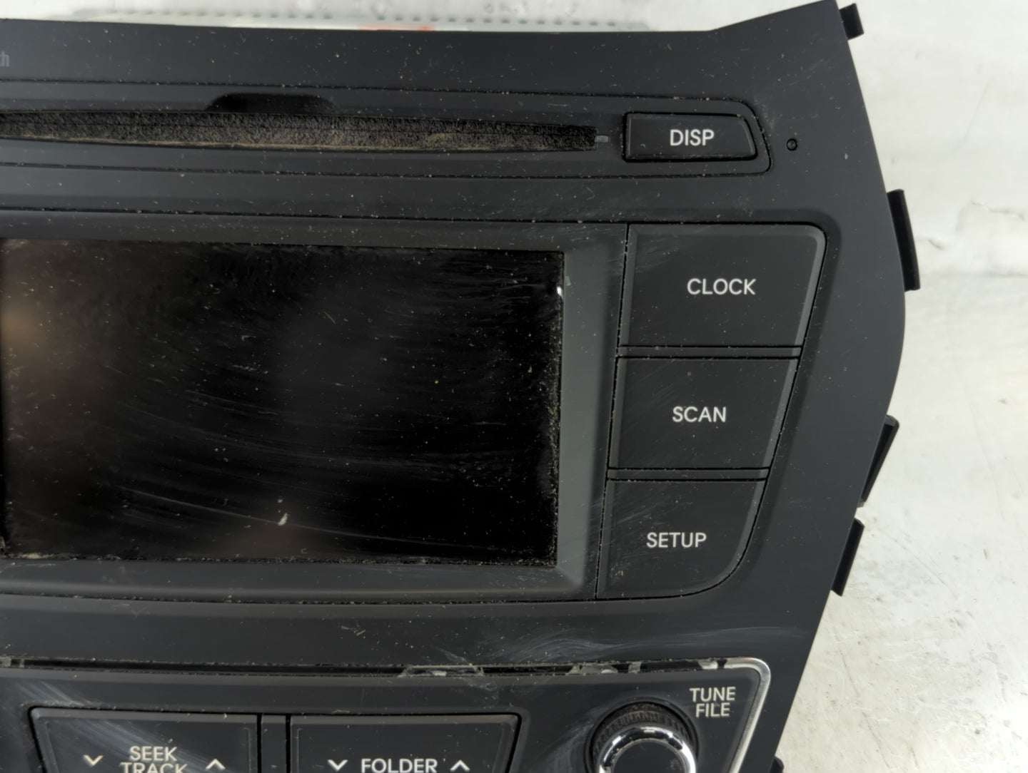 2017-2018 Hyundai Santa Fe Radio AM FM Cd Player Receiver Replacement P/N:961804Z6504X Fits Fits 2017 2018 OEM Used Auto Par
