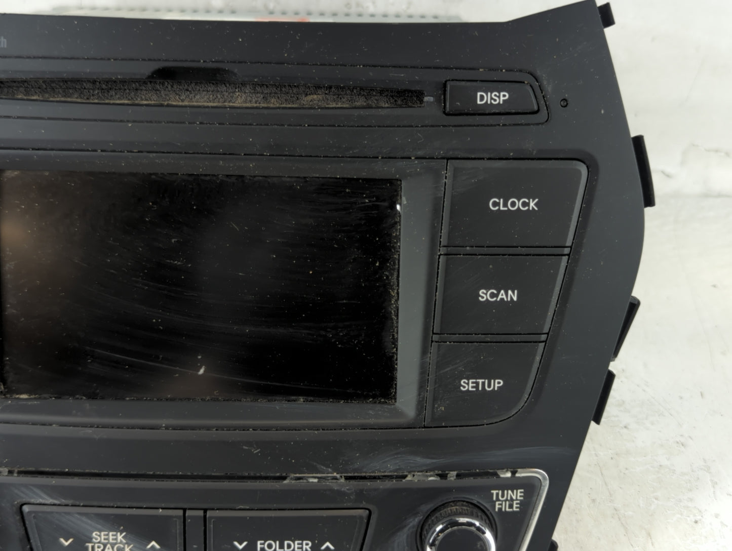 2017-2018 Hyundai Santa Fe Radio AM FM Cd Player Receiver Replacement P/N:961804Z6504X Fits Fits 2017 2018 OEM Used Auto Par
