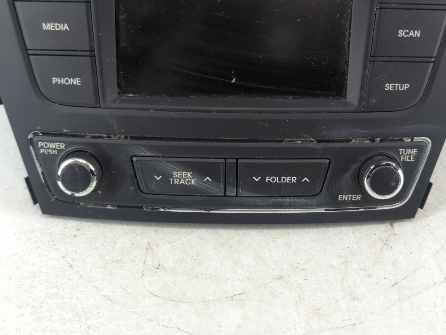 2017-2018 Hyundai Santa Fe Radio AM FM Cd Player Receiver Replacement P/N:961804Z6504X Fits Fits 2017 2018 OEM Used Auto Par
