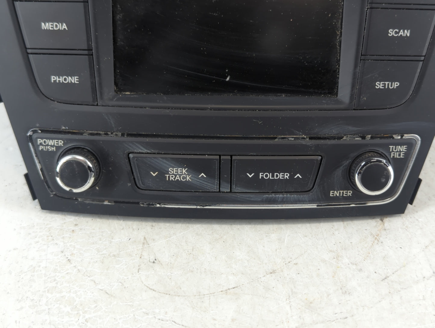 2017-2018 Hyundai Santa Fe Radio AM FM Cd Player Receiver Replacement P/N:961804Z6504X Fits Fits 2017 2018 OEM Used Auto Par