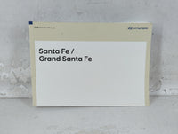 2018 Hyundai Santa Fe Owners Manual Book Guide P/N:IB8O-EU74A OEM Used Auto Parts - Oemusedautoparts1.com