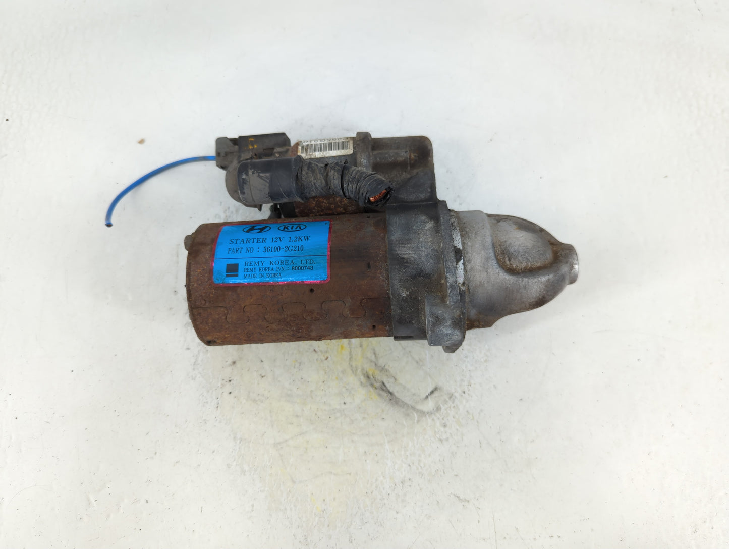 2017-2018 Hyundai Santa Fe Car Starter Motor Solenoid OEM P/N:36100-2G210 Fits Fits 2015 2016 2017 2018 2019 2020 OEM Used A
