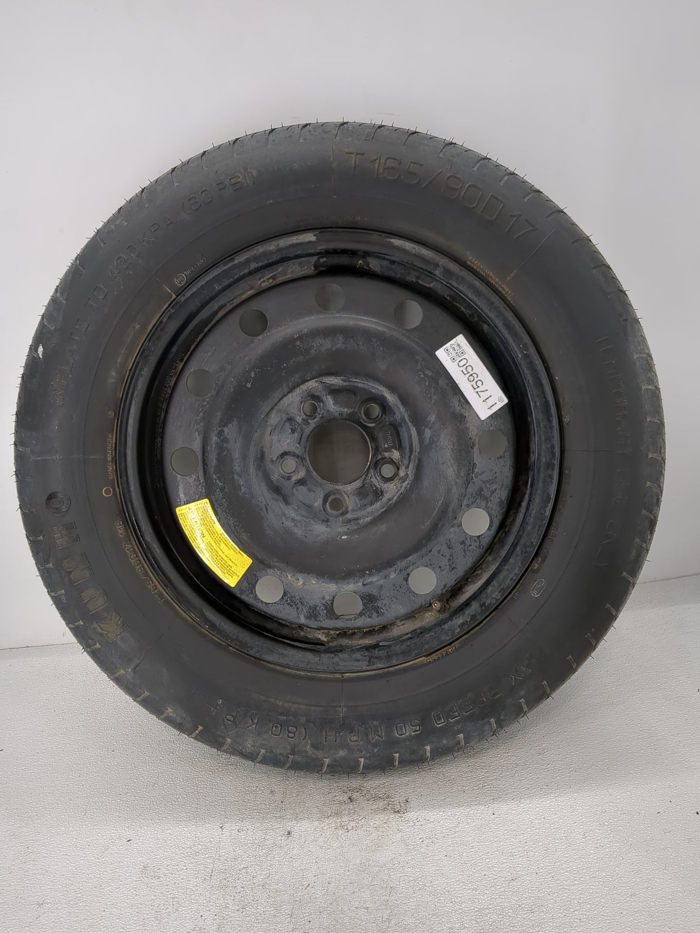 2007-2020 Hyundai Santa Fe Spare Donut Tire Wheel Rim Oem - Oemusedautoparts1.com