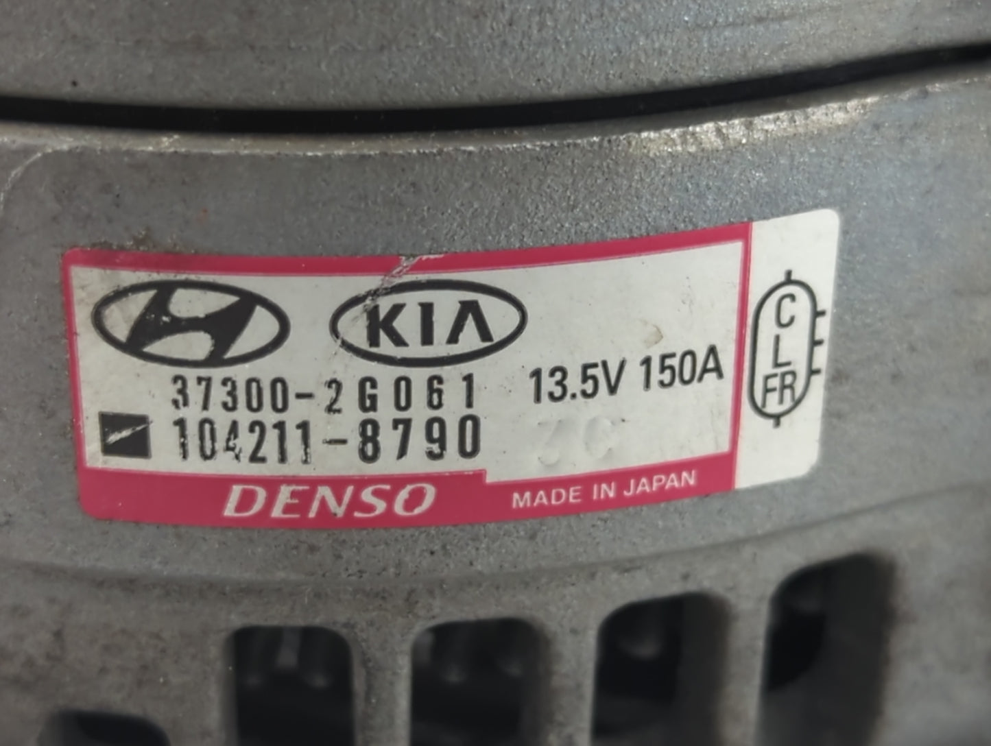 2019-2020 Hyundai Santa Fe Alternator Replacement Generator Charging Assembly Engine OEM P/N:37300-2G061 Fits OEM Used Auto 