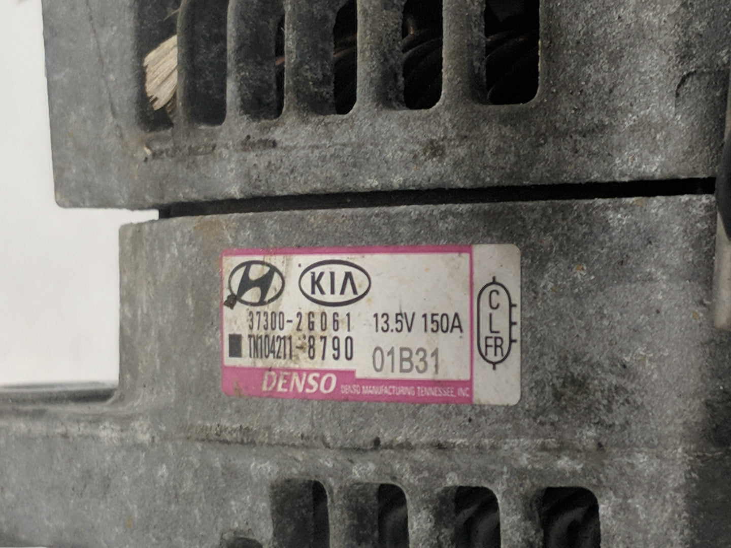 2019-2020 Hyundai Santa Fe Alternator Replacement Generator Charging Assembly Engine OEM P/N:TN104211-8790 104211-8591 Fits 