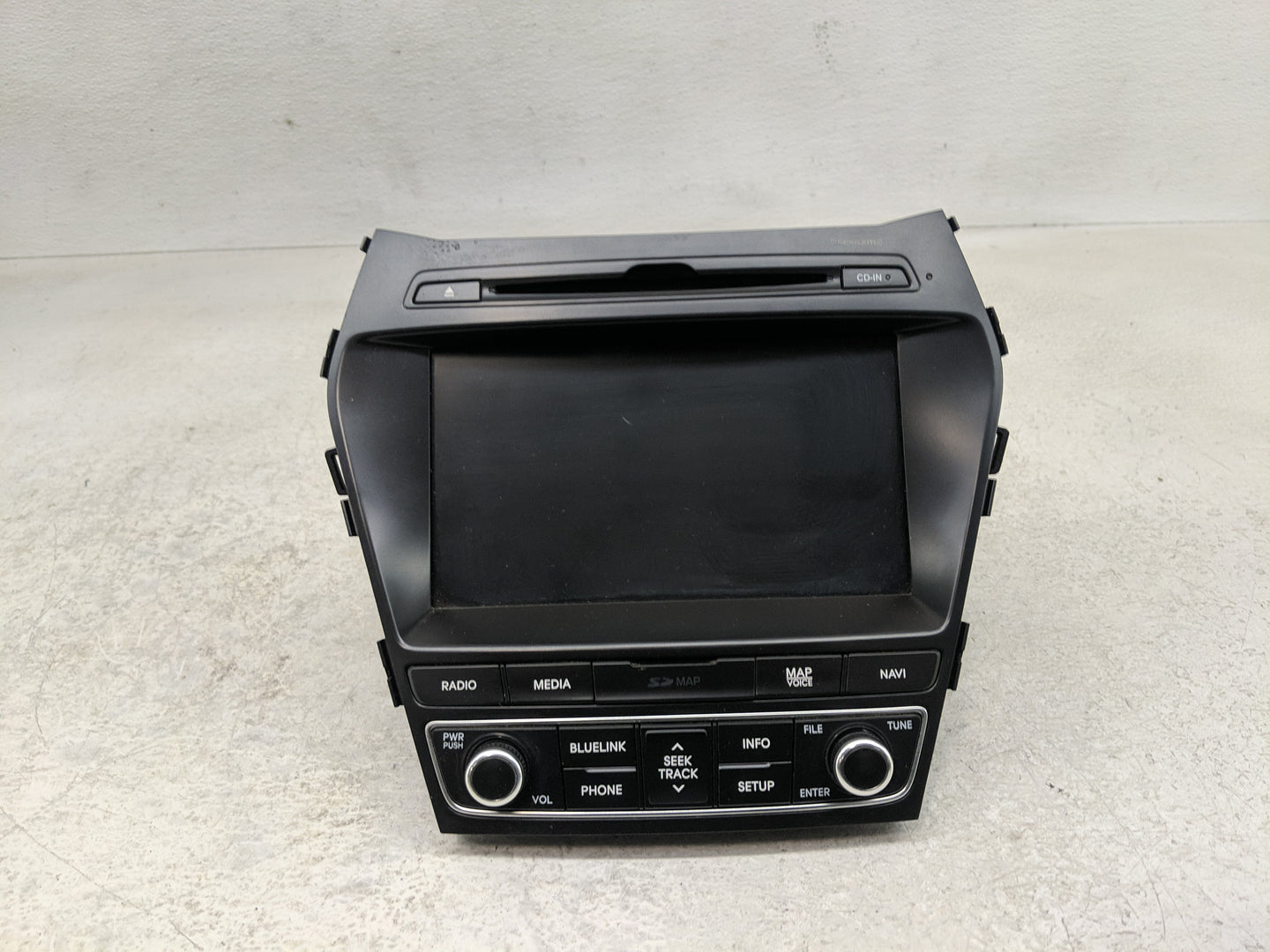 2017-2018 Hyundai Santa Fe Radio AM FM Cd Player Receiver Replacement P/N:96560-B8512NN5 Fits Fits 2017 2018 OEM Used Auto P