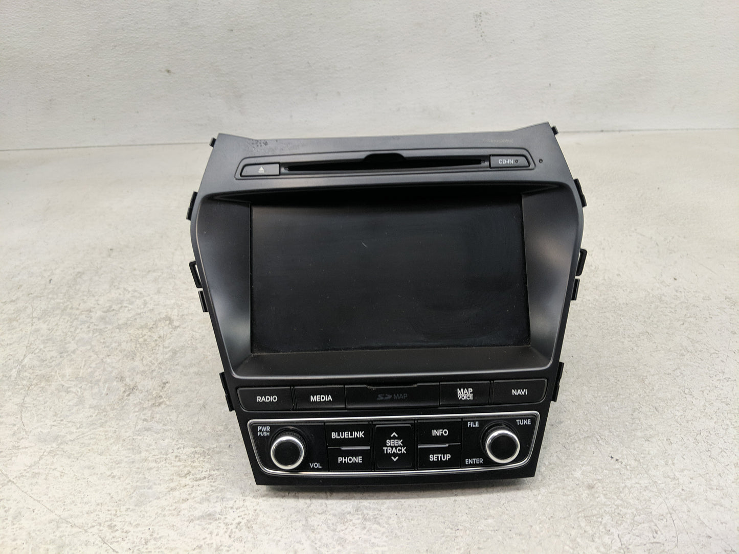2017-2018 Hyundai Santa Fe Radio AM FM Cd Player Receiver Replacement P/N:96560-B8512NN5 Fits Fits 2017 2018 OEM Used Auto P
