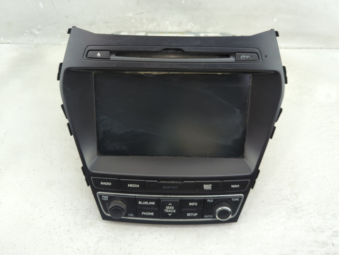 2017-2018 Hyundai Santa Fe Radio AM FM Cd Player Receiver Replacement P/N:96560-B8512NN5 Fits Fits 2017 2018 OEM Used Auto P