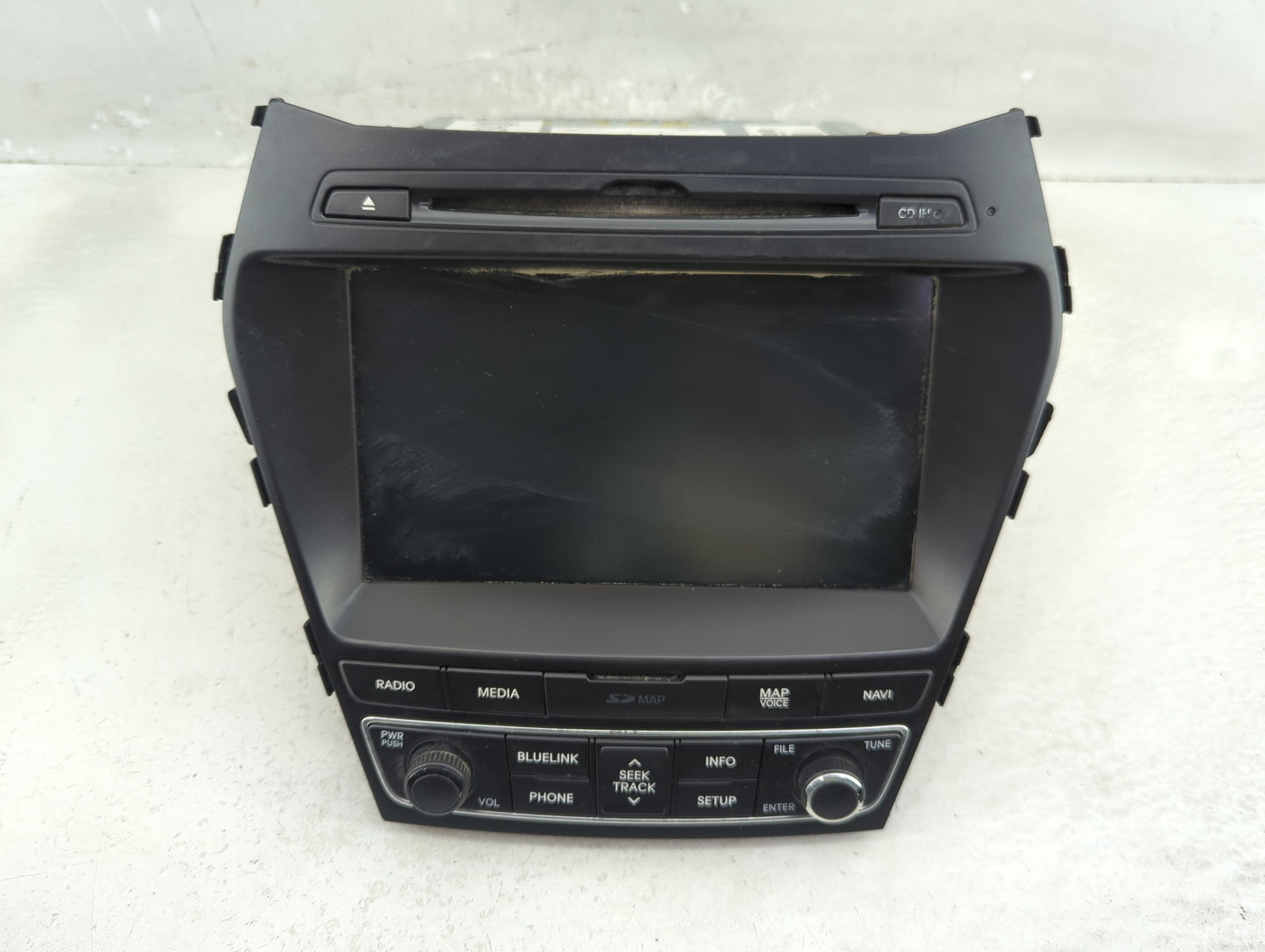 2017-2018 Hyundai Santa Fe Radio AM FM Cd Player Receiver Replacement P/N:96560-B8512NN5 Fits Fits 2017 2018 OEM Used Auto P