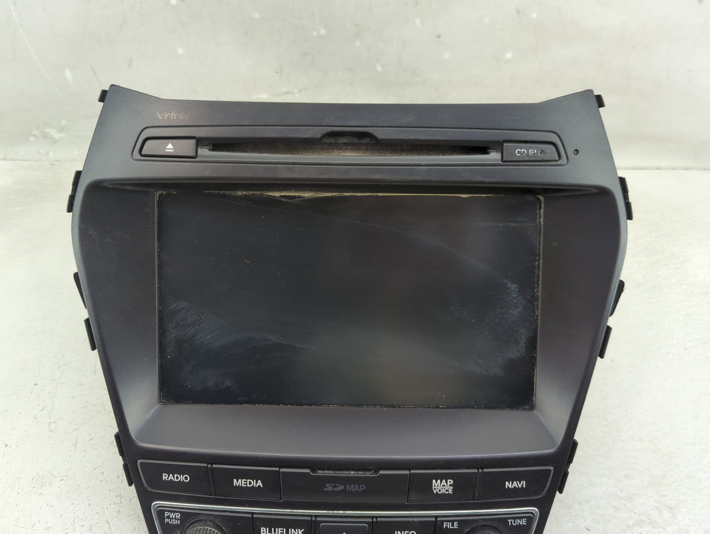 2017-2018 Hyundai Santa Fe Radio AM FM Cd Player Receiver Replacement P/N:96560-B8512NN5 Fits Fits 2017 2018 OEM Used Auto P