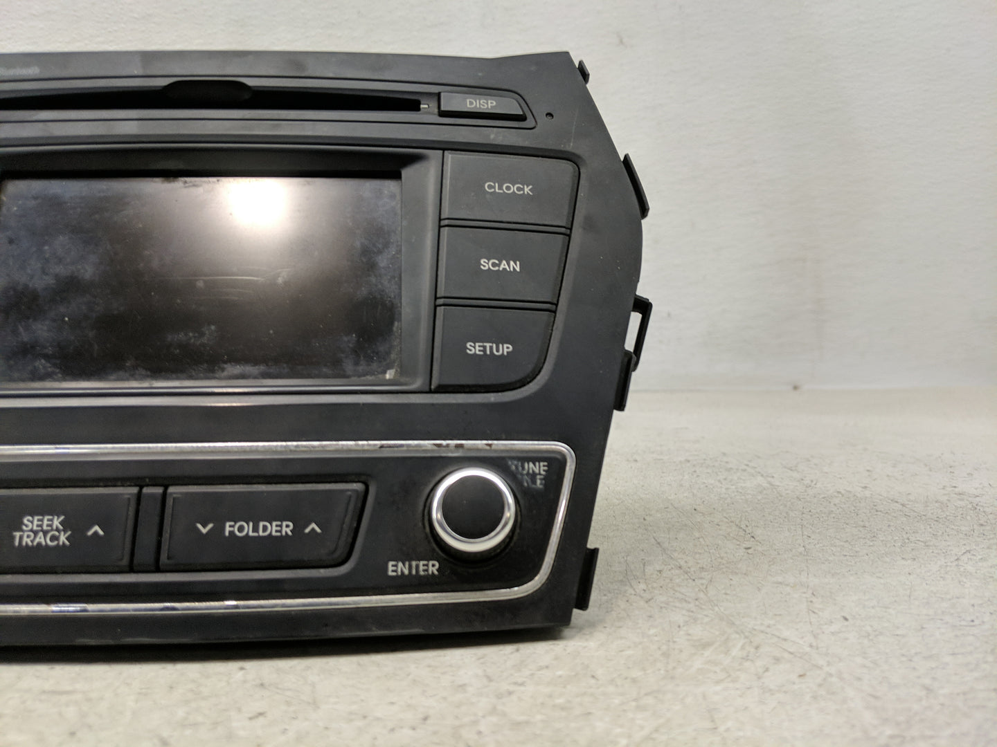 2017-2018 Hyundai Santa Fe Radio AM FM Cd Player Receiver Replacement P/N:961804Z6504X Fits Fits 2017 2018 OEM Used Auto Par