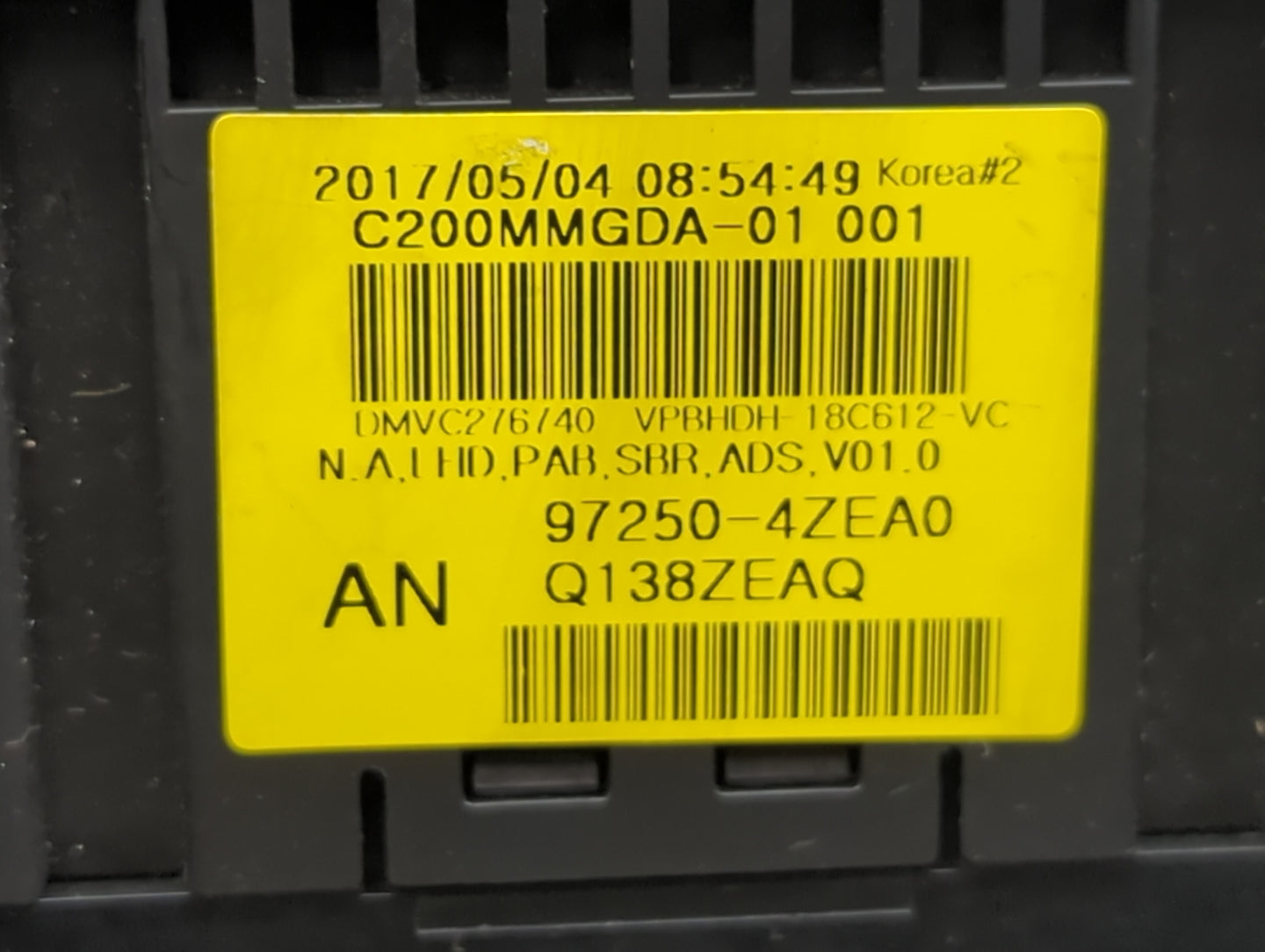 2017-2018 Hyundai Santa Fe Climate Control Module Temperature AC/Heater Replacement P/N:97250-4ZEA0 Fits Fits 2017 2018 OEM 