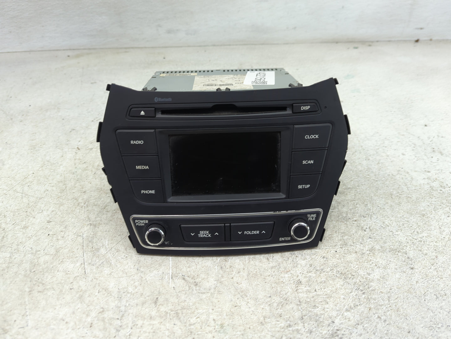 2017-2018 Hyundai Santa Fe Radio AM FM Cd Player Receiver Replacement P/N:961804Z6504X Fits Fits 2017 2018 OEM Used Auto Par