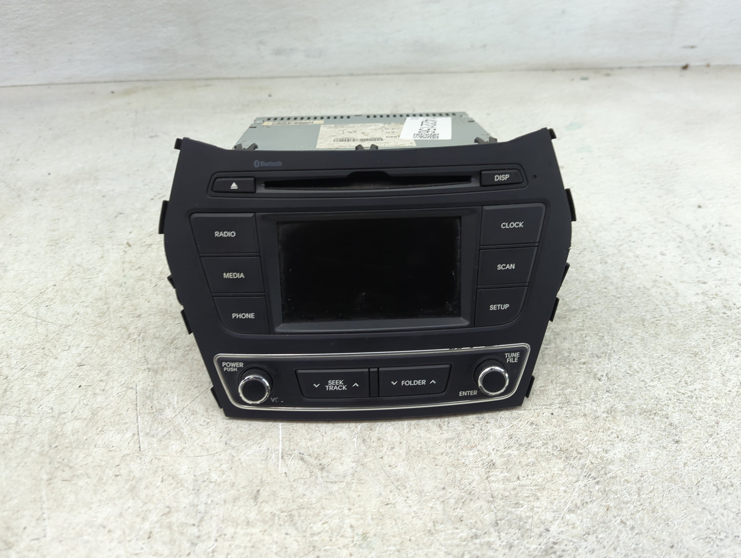 2017-2018 Hyundai Santa Fe Radio AM FM Cd Player Receiver Replacement P/N:961804Z6504X Fits Fits 2017 2018 OEM Used Auto Par