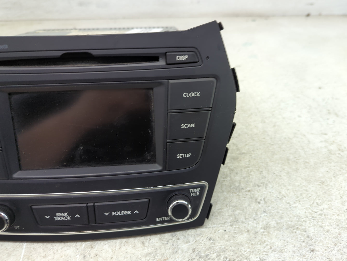 2017-2018 Hyundai Santa Fe Radio AM FM Cd Player Receiver Replacement P/N:961804Z6504X Fits Fits 2017 2018 OEM Used Auto Par