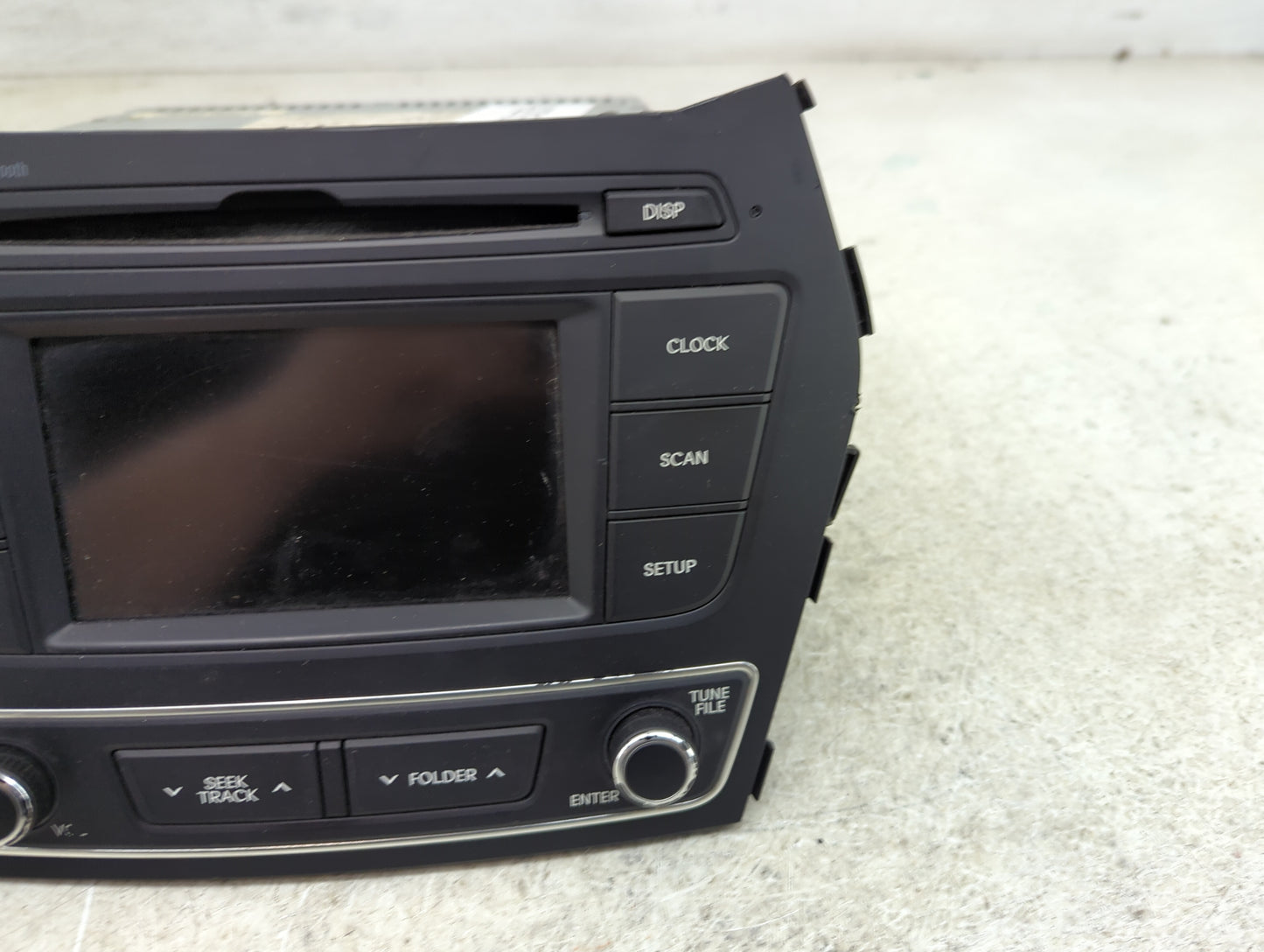 2017-2018 Hyundai Santa Fe Radio AM FM Cd Player Receiver Replacement P/N:961804Z6504X Fits Fits 2017 2018 OEM Used Auto Par