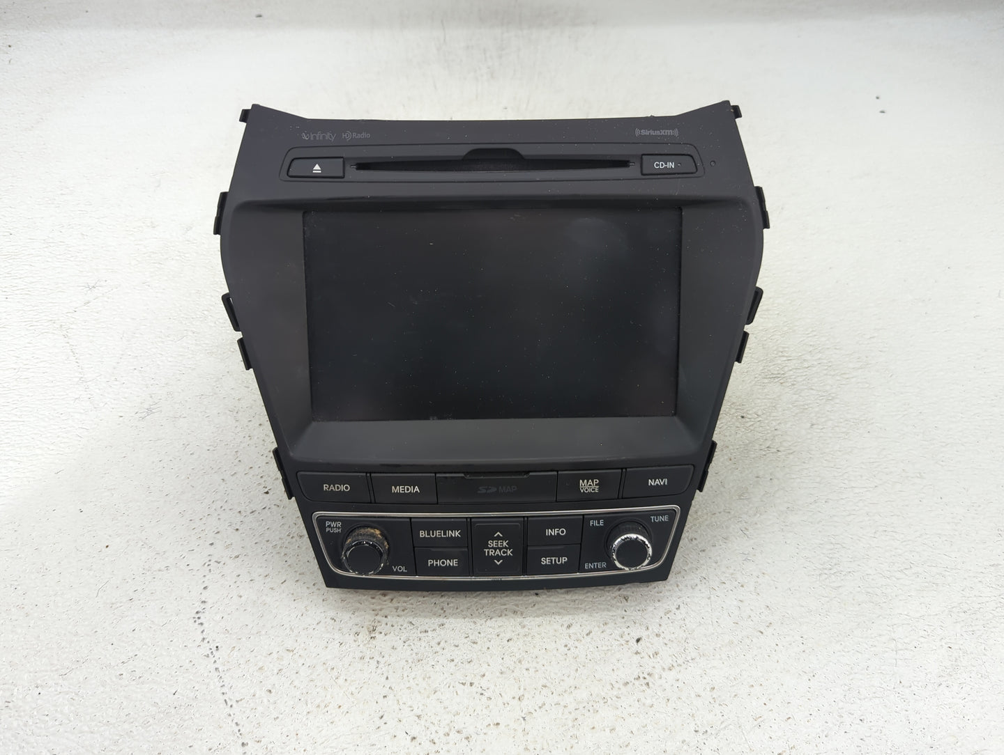 2017-2018 Hyundai Santa Fe Radio AM FM Cd Player Receiver Replacement P/N:96560-4Z5114X Fits Fits 2017 2018 OEM Used Auto Pa