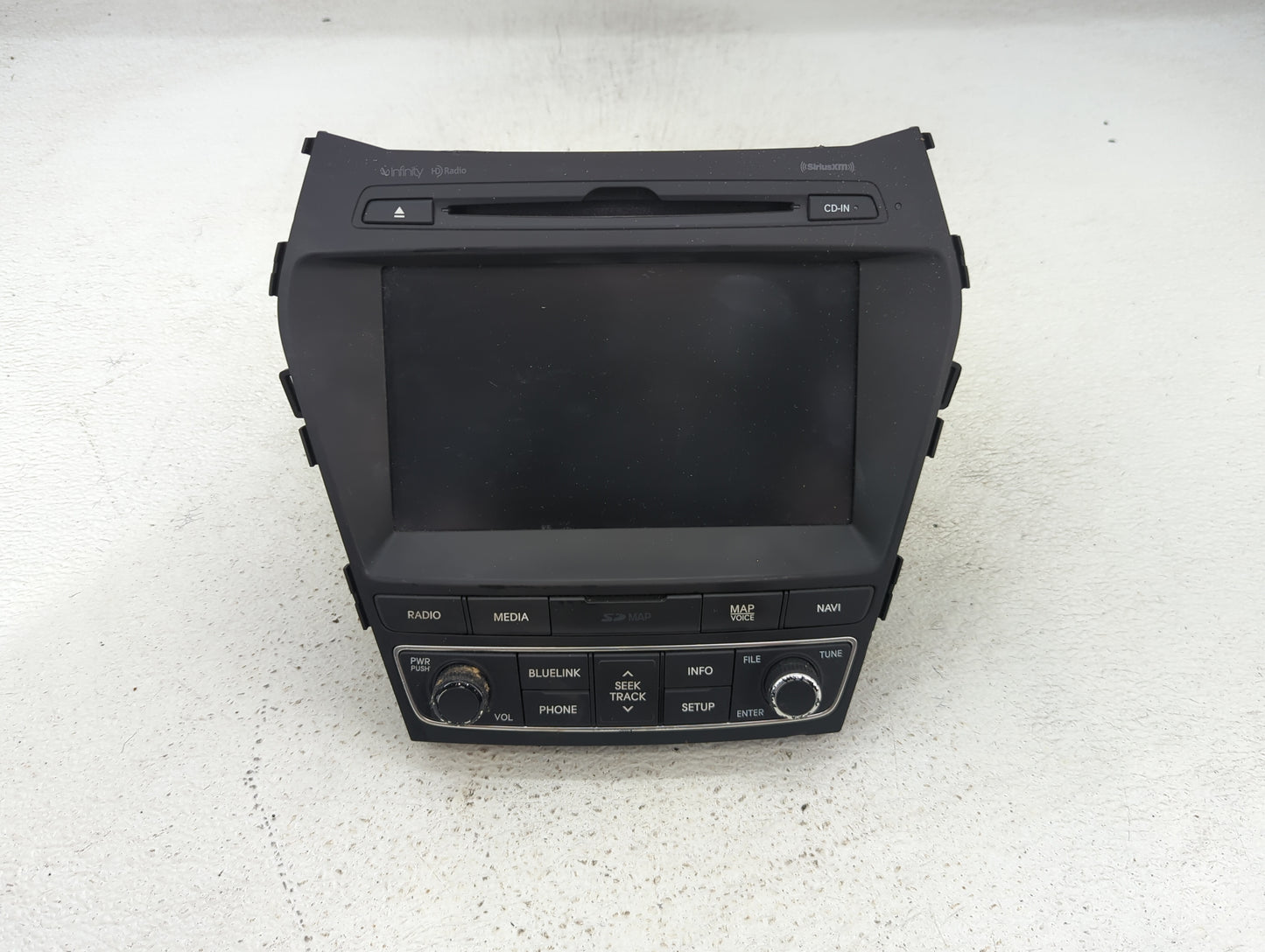 2017-2018 Hyundai Santa Fe Radio AM FM Cd Player Receiver Replacement P/N:96560-4Z5114X Fits Fits 2017 2018 OEM Used Auto Pa