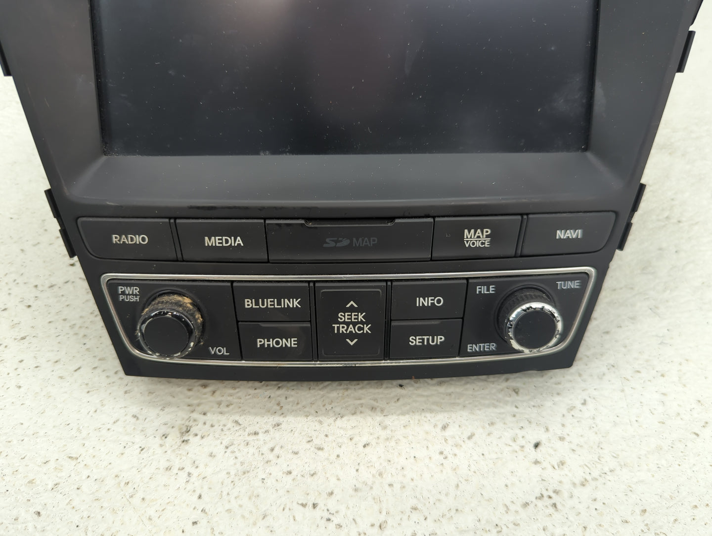 2017-2018 Hyundai Santa Fe Radio AM FM Cd Player Receiver Replacement P/N:96560-4Z5114X Fits Fits 2017 2018 OEM Used Auto Pa