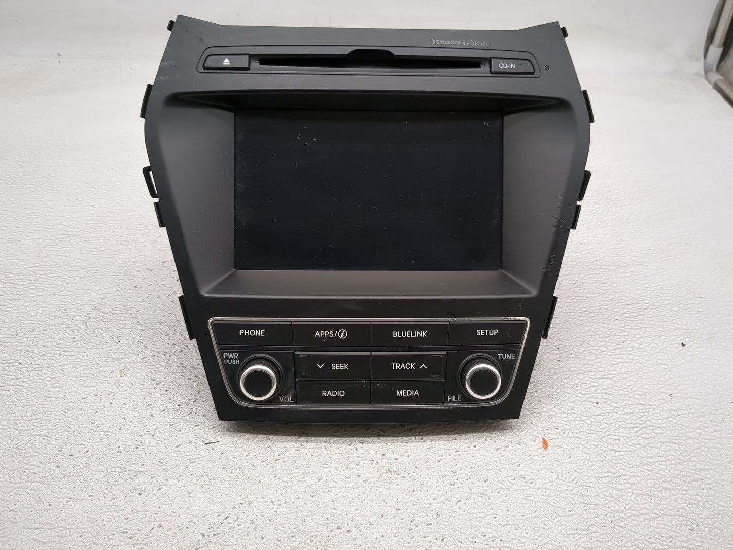 2017-2018 Hyundai Santa Fe Radio AM FM Cd Player Receiver Replacement P/N:96160-4Z0004X Fits Fits 2017 2018 OEM Used Auto Pa