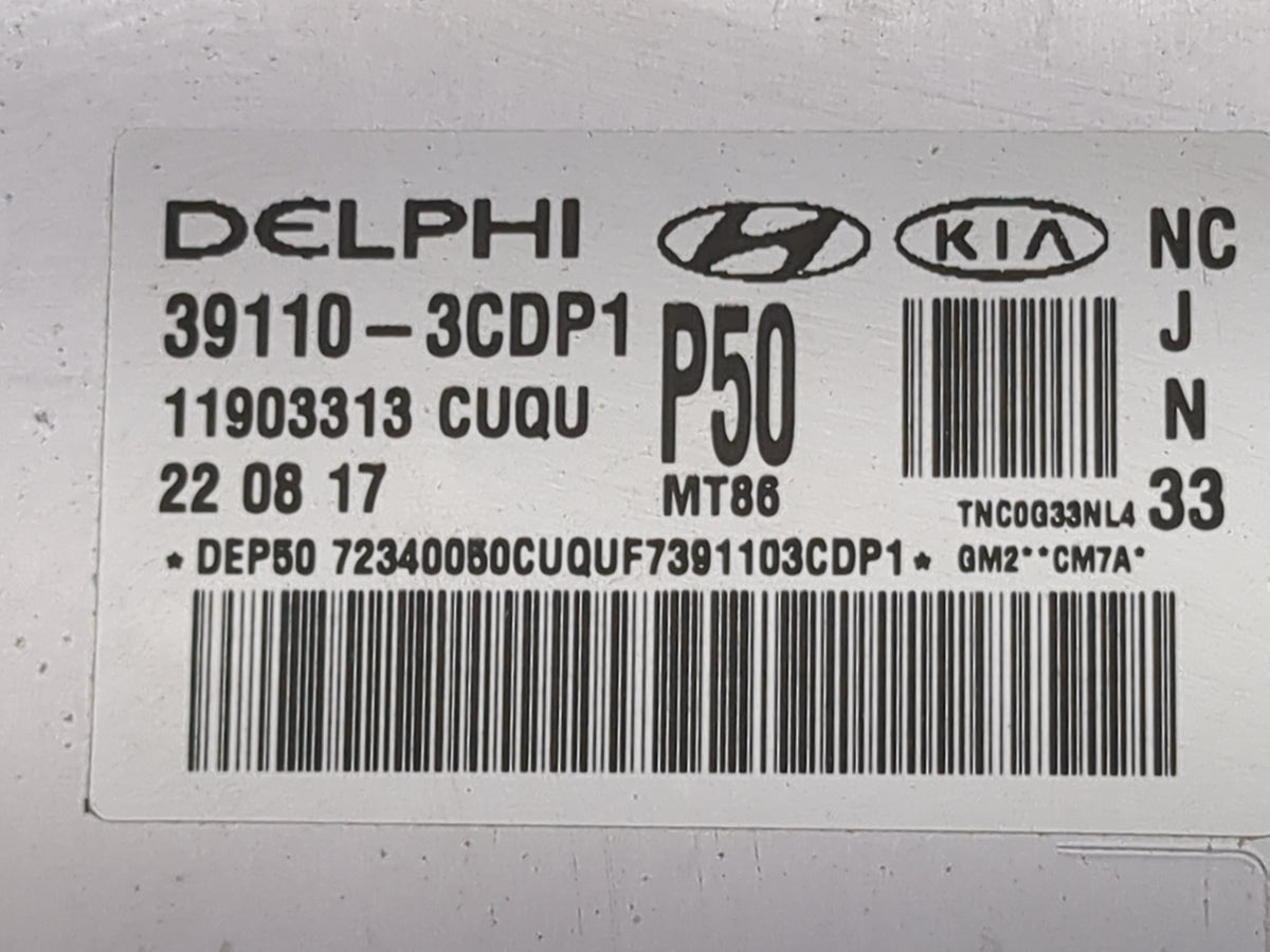 2017-2018 Hyundai Santa Fe PCM Engine Control Computer ECU ECM PCU OEM P/N:39110-3CDP1 11903313, 28166220 Fits Fits 2017 201