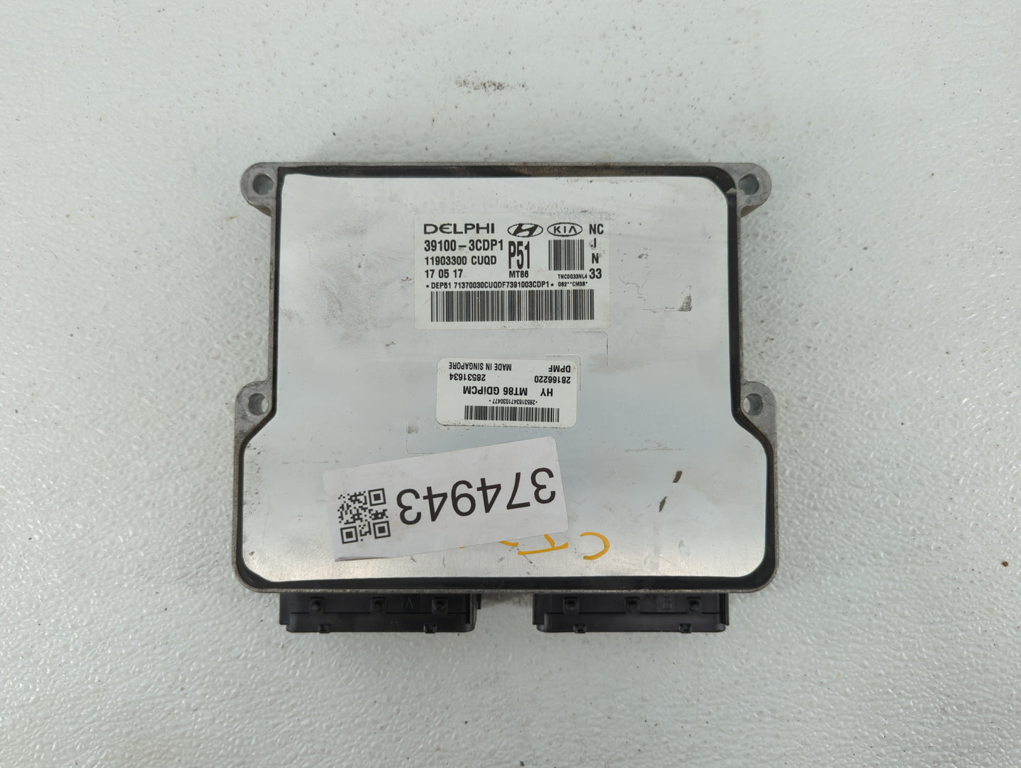 2017-2018 Hyundai Santa Fe PCM Engine Control Computer ECU ECM PCU OEM P/N:39110-3CDP0 39100-3CDP1 Fits Fits 2017 2018 OEM U