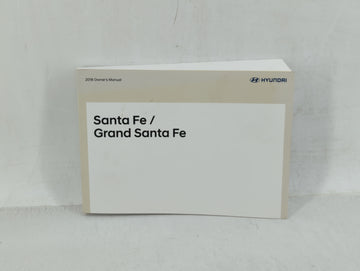 2018 Hyundai Santa Fe Owners Manual Book Guide OEM Used Auto Parts - Oemusedautoparts1.com