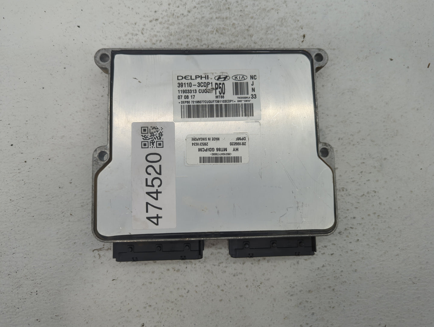 2017-2018 Hyundai Santa Fe PCM Engine Control Computer ECU ECM PCU OEM P/N:39110-3CDP0 39100-3CDP1 Fits Fits 2017 2018 OEM U