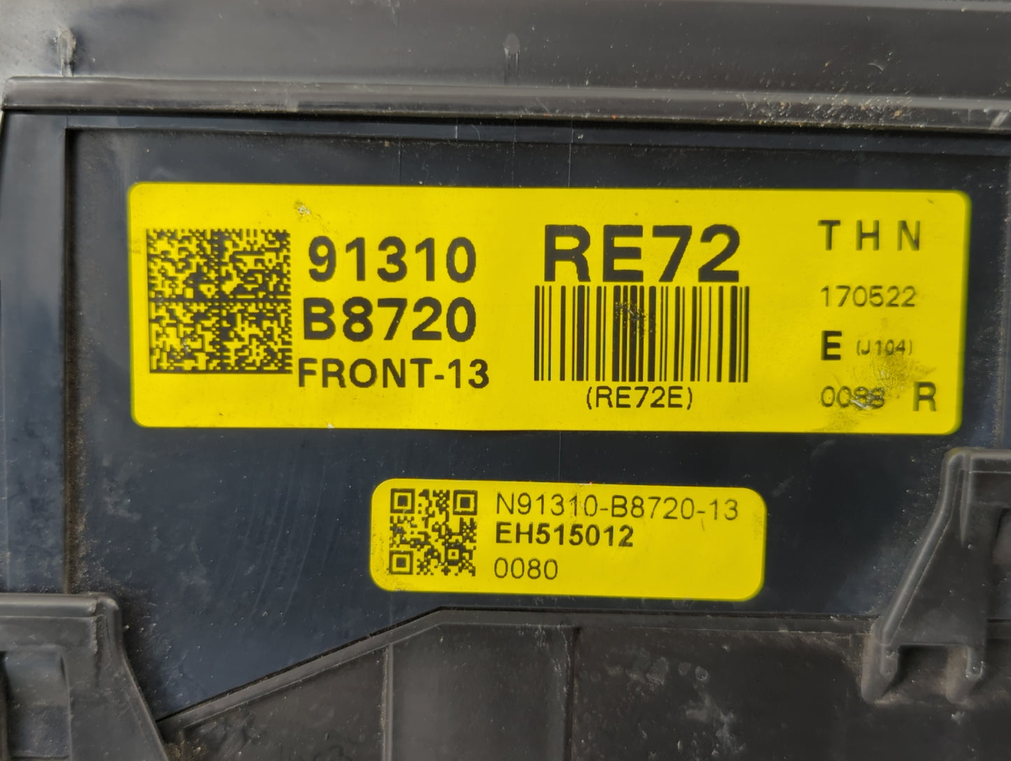 2017-2019 Hyundai Santa Fe Fusebox Fuse Box Panel Relay Module P/N:91310-B8720 Fits Fits 2017 2018 2019 OEM Used Auto Parts 