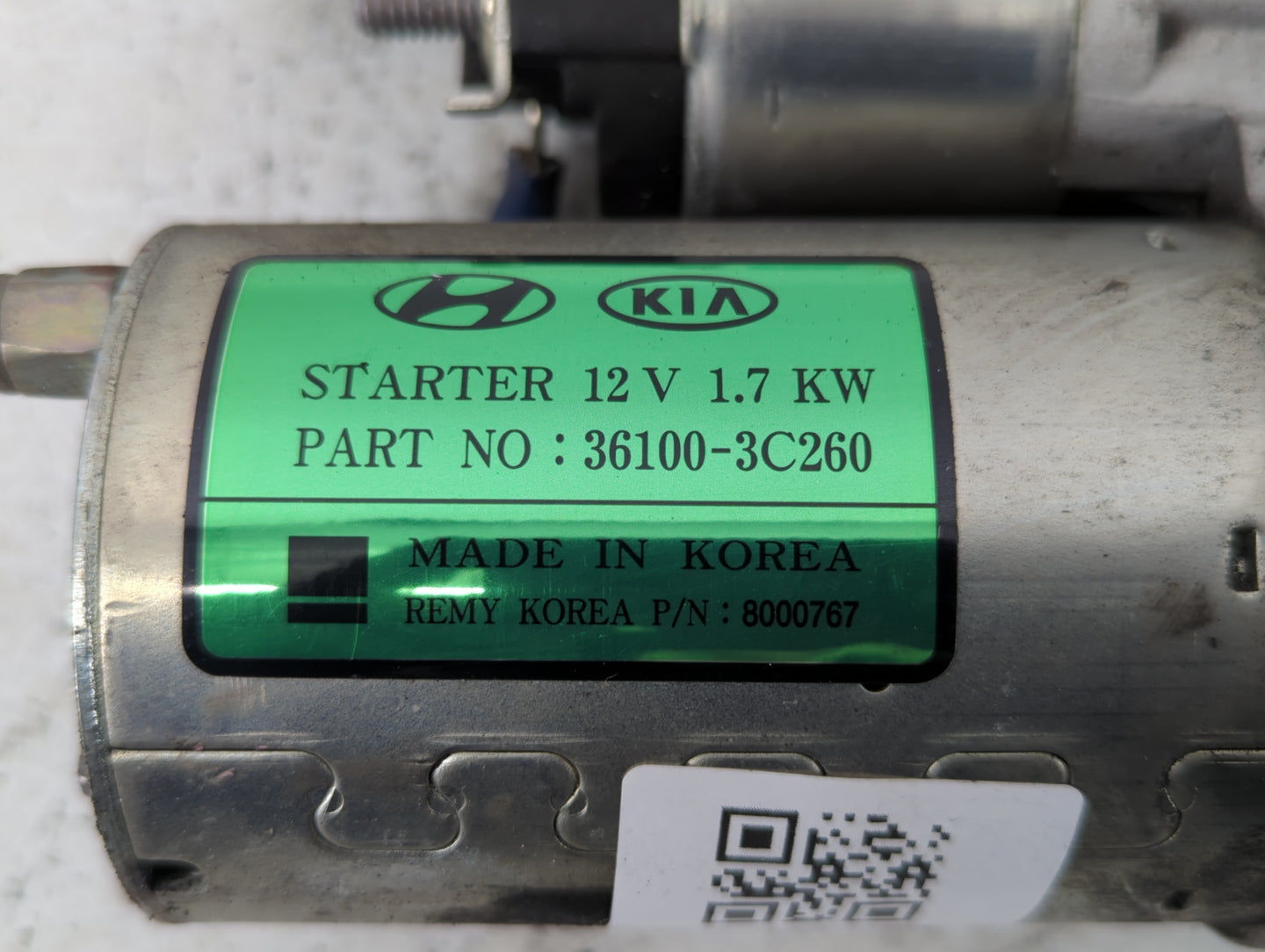 2015-2018 Hyundai Santa Fe Car Starter Motor Solenoid OEM P/N:36100-3C260 Fits Fits 2015 2016 2017 2018 2019 2020 OEM Used A