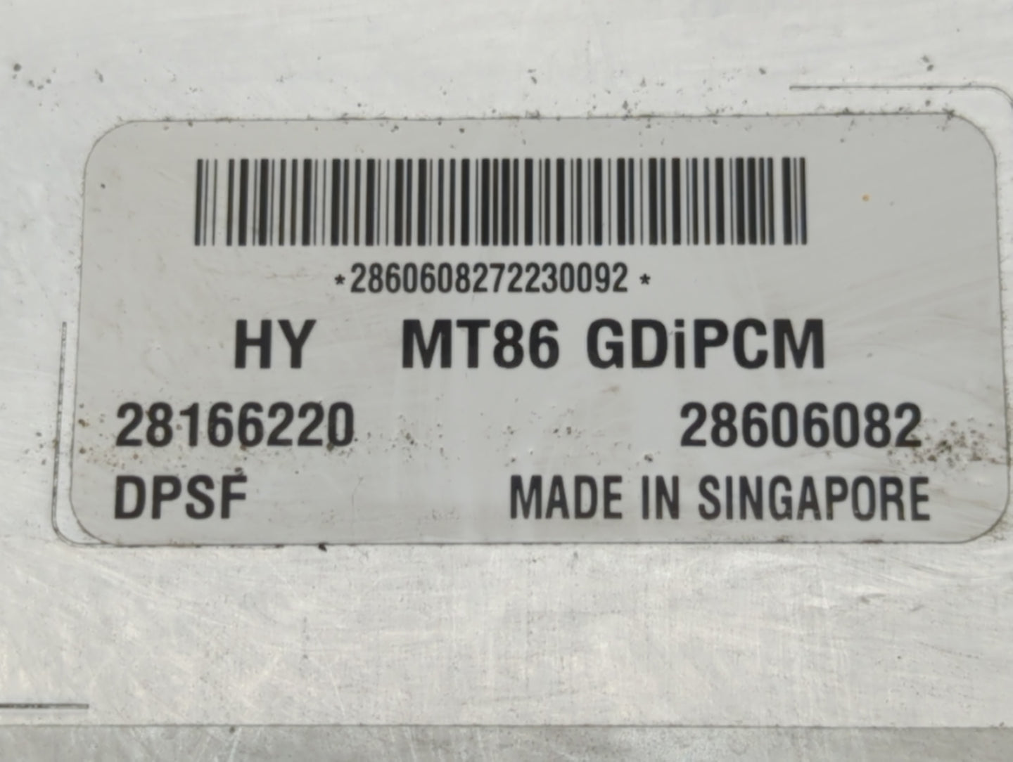 2017-2018 Hyundai Santa Fe PCM Engine Control Computer ECU ECM PCU OEM P/N:28606082 28166220 Fits Fits 2017 2018 OEM Used Au