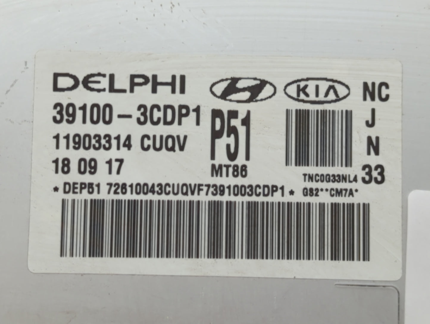 2017-2018 Hyundai Santa Fe PCM Engine Control Computer ECU ECM PCU OEM P/N:28606082 28166220 Fits Fits 2017 2018 OEM Used Au