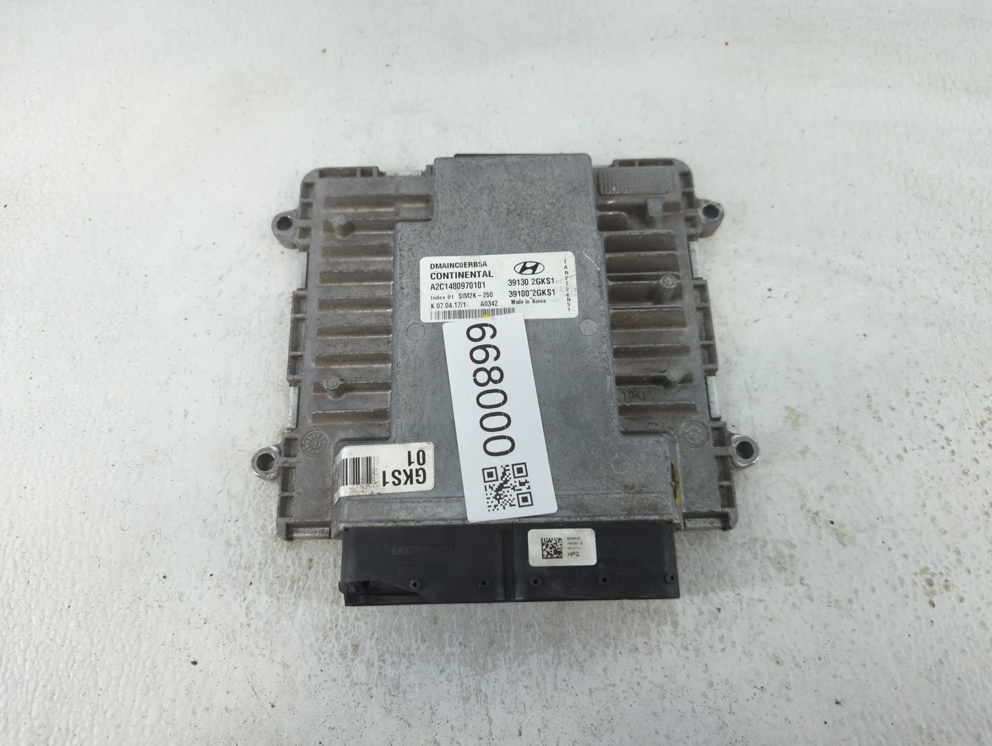 2018 Hyundai Santa Fe PCM Engine Control Computer ECU ECM PCU OEM P/N:A2C1480970101 39130-2GKS1, 39100-2GKS1 Fits OEM Used A