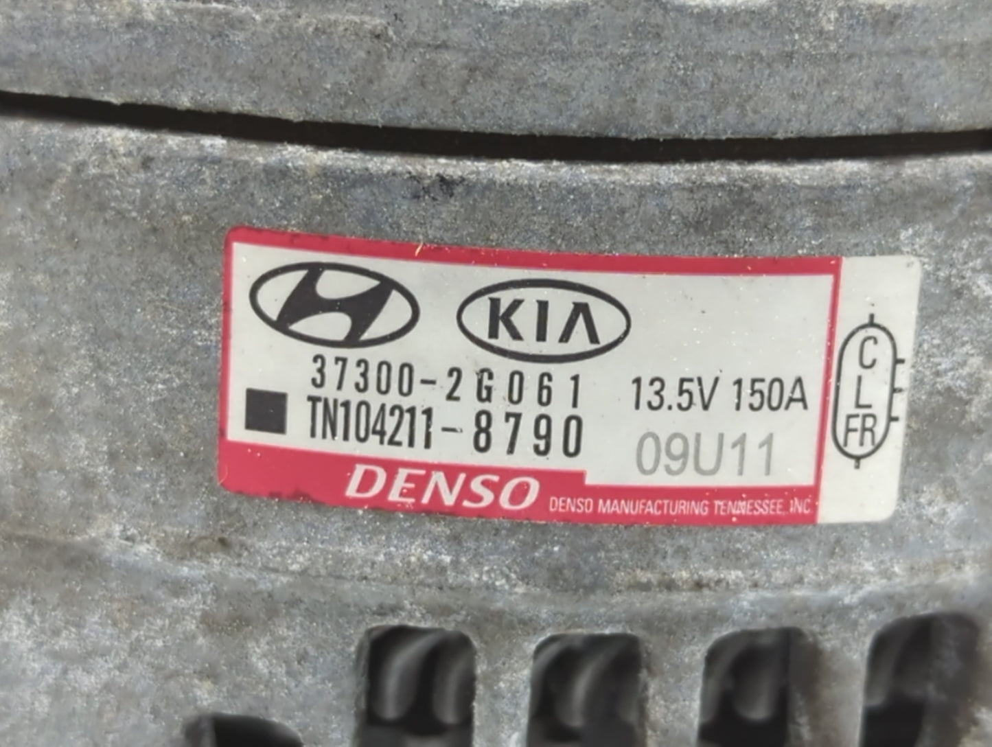 2019-2020 Hyundai Santa Fe Alternator Replacement Generator Charging Assembly Engine OEM P/N:TN104211-8790 37300-2G061 Fits 