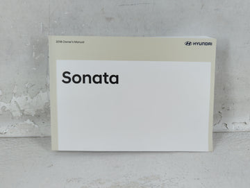 2018 Hyundai Sonata Owners Manual Book Guide P/N:JC1O-EU79C OEM Used Auto Parts - Oemusedautoparts1.com
