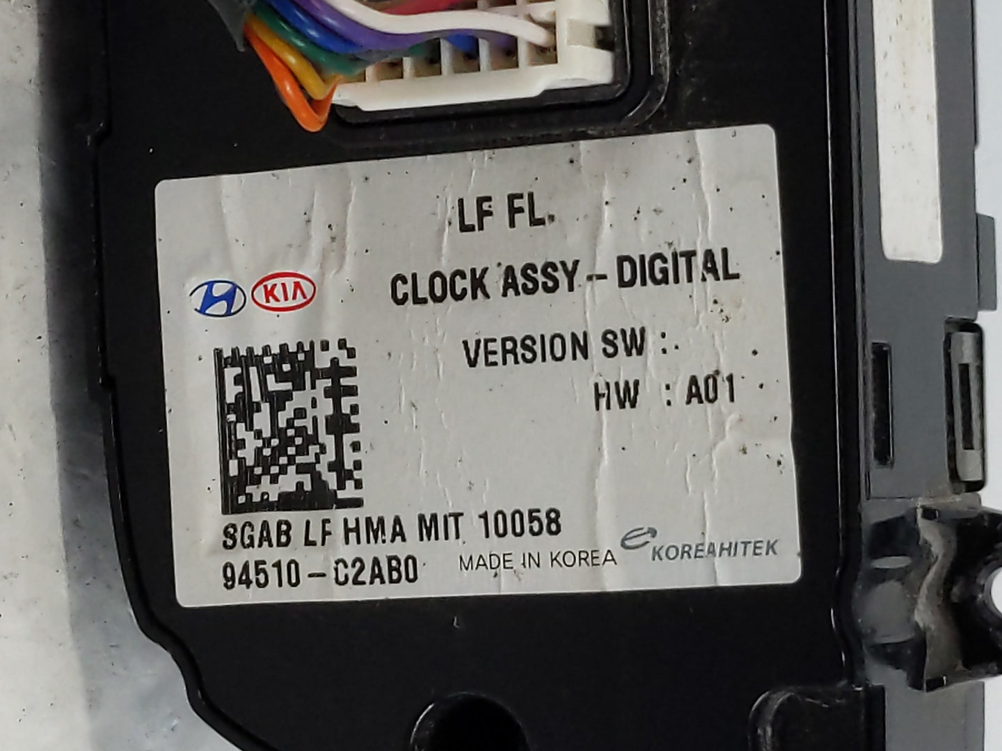 2018-2019 Hyundai Sonata Radio AM FM Cd Player Receiver Replacement P/N:94510-C2AB0 Fits Fits 2018 2019 OEM Used Auto Parts 