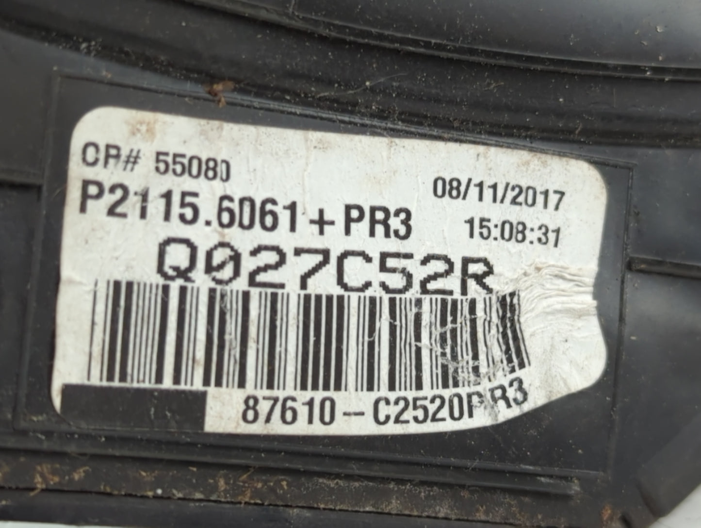 2018-2019 Hyundai Sonata Side Mirror Replacement Driver Left View Door Mirror P/N:87610-C2520PR3 Q027C52B Fits Fits 2018 201