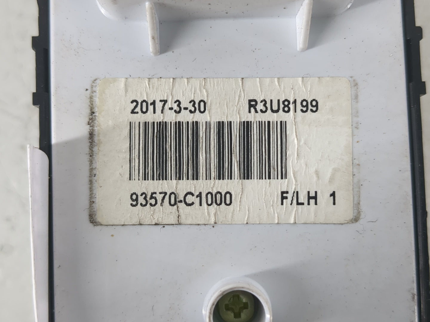 2015-2019 Hyundai Sonata Master Power Window Switch Replacement Driver Side Left P/N:93570-C1000 Fits OEM Used Auto Parts - 