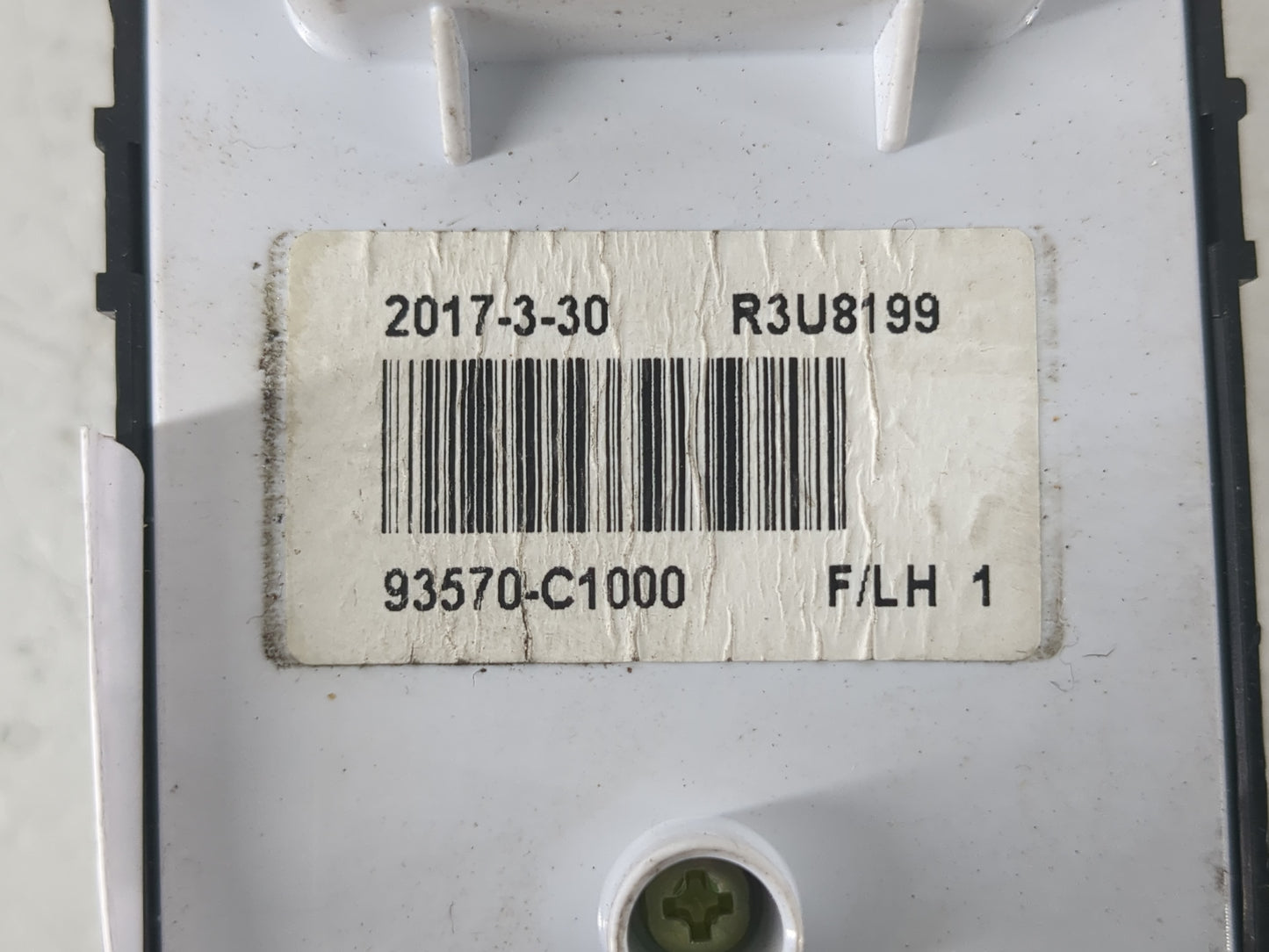 2015-2019 Hyundai Sonata Master Power Window Switch Replacement Driver Side Left P/N:93570-C1000 Fits OEM Used Auto Parts - 