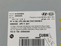 2018-2019 Hyundai Sonata Radio AM FM Cd Player Receiver Replacement P/N:96160C2UB04X Fits Fits 2018 2019 OEM Used Auto Parts