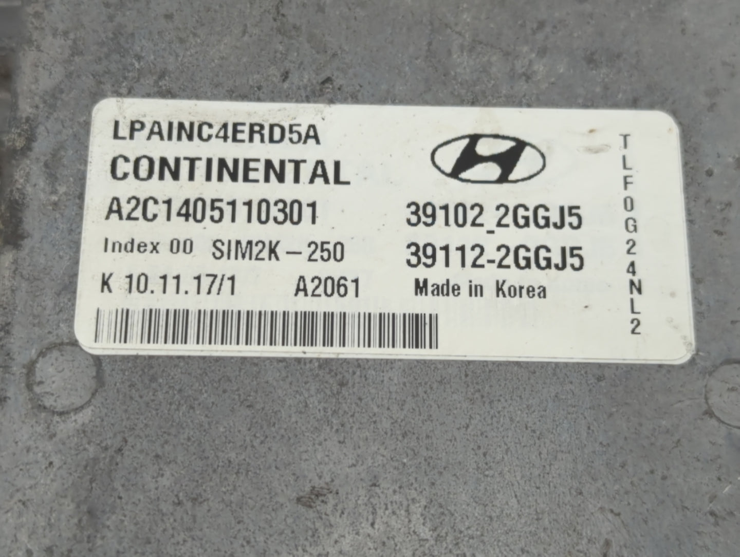 2018-2019 Hyundai Sonata PCM Engine Control Computer ECU ECM PCU OEM P/N:39112-2GGJ5 39102-2GGJ5 Fits Fits 2018 2019 OEM Use
