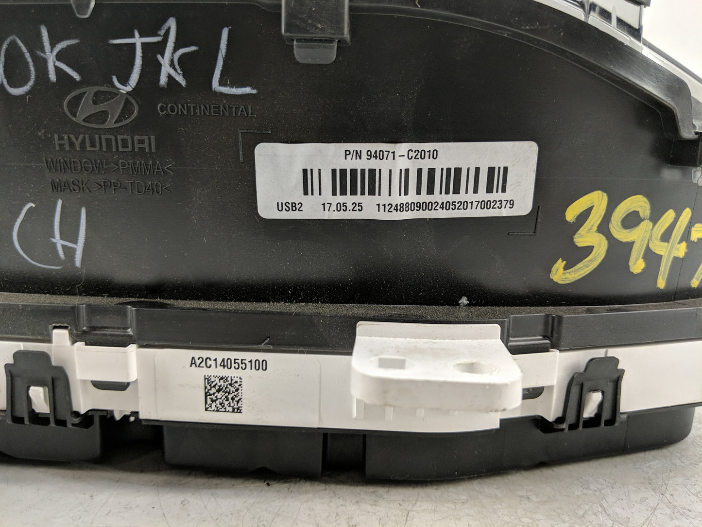 2018-2019 Hyundai Sonata Instrument Cluster Speedometer Gauges P/N:94071-C2010 Fits Fits 2018 2019 OEM Used Auto Parts - Oem