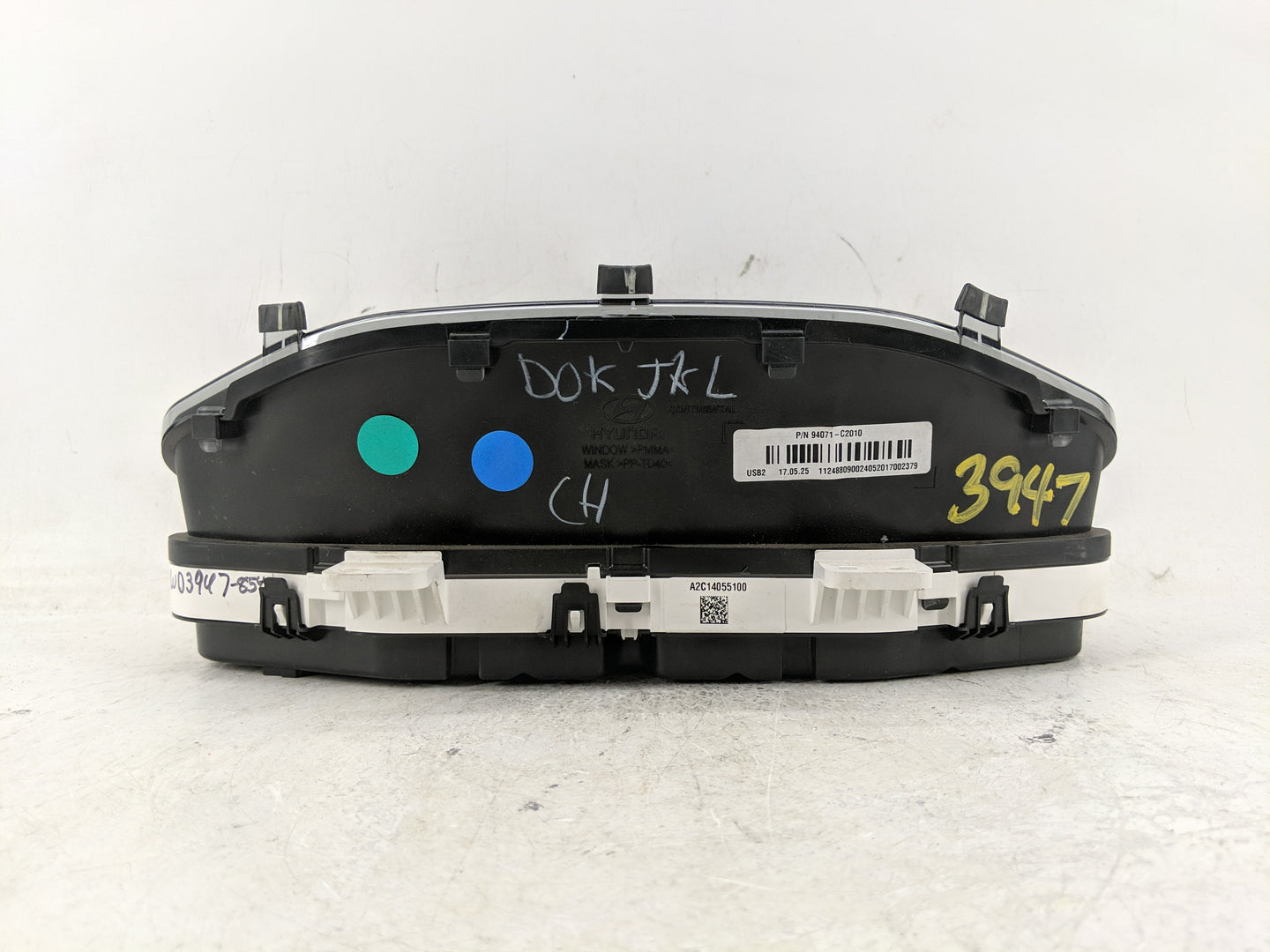 2018-2019 Hyundai Sonata Instrument Cluster Speedometer Gauges P/N:94071-C2010 Fits Fits 2018 2019 OEM Used Auto Parts - Oem