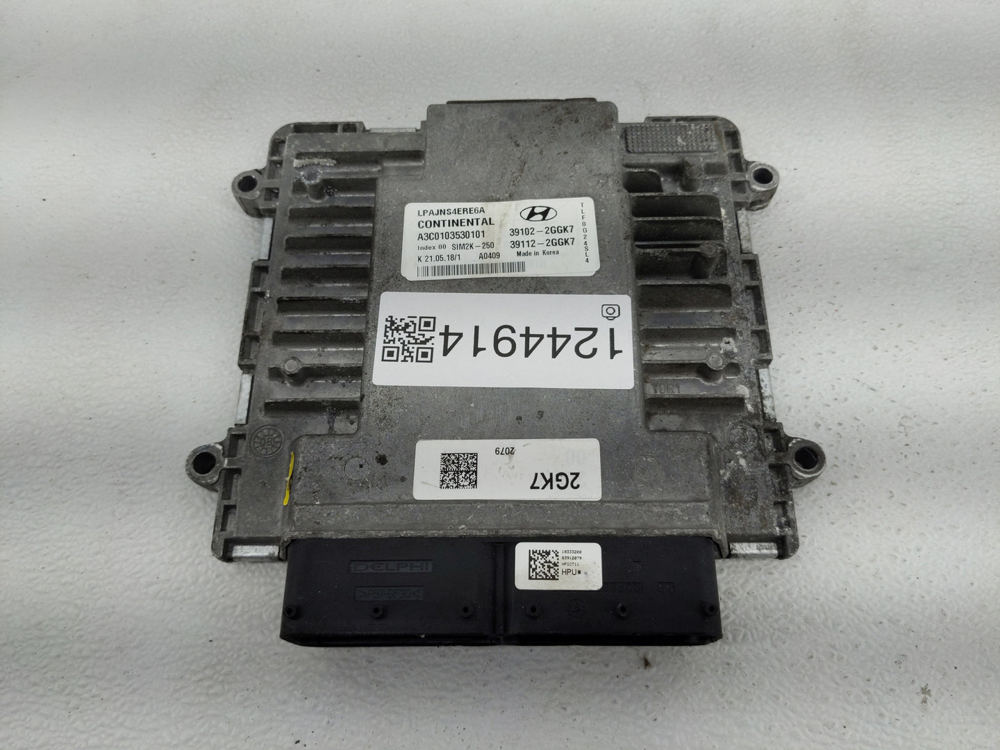 2018-2019 Hyundai Sonata PCM Engine Control Computer ECU ECM PCU OEM P/N:39112-2GGJ5 39102-2GGJ5 Fits Fits 2018 2019 OEM Use
