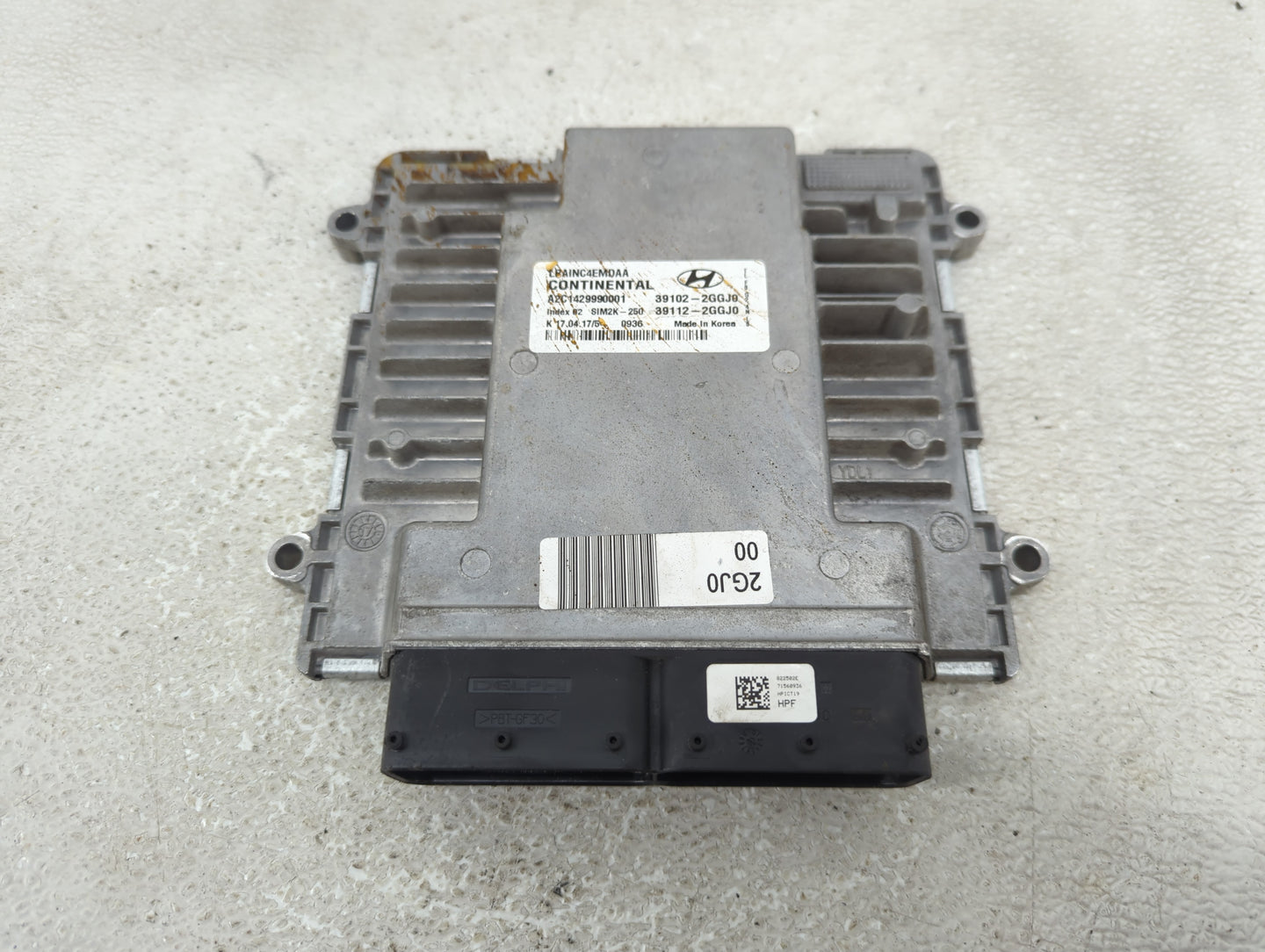 2018-2019 Hyundai Sonata PCM Engine Control Computer ECU ECM PCU OEM P/N:39112-2GGJ0 39102-2GGJ9 Fits Fits 2018 2019 OEM Use