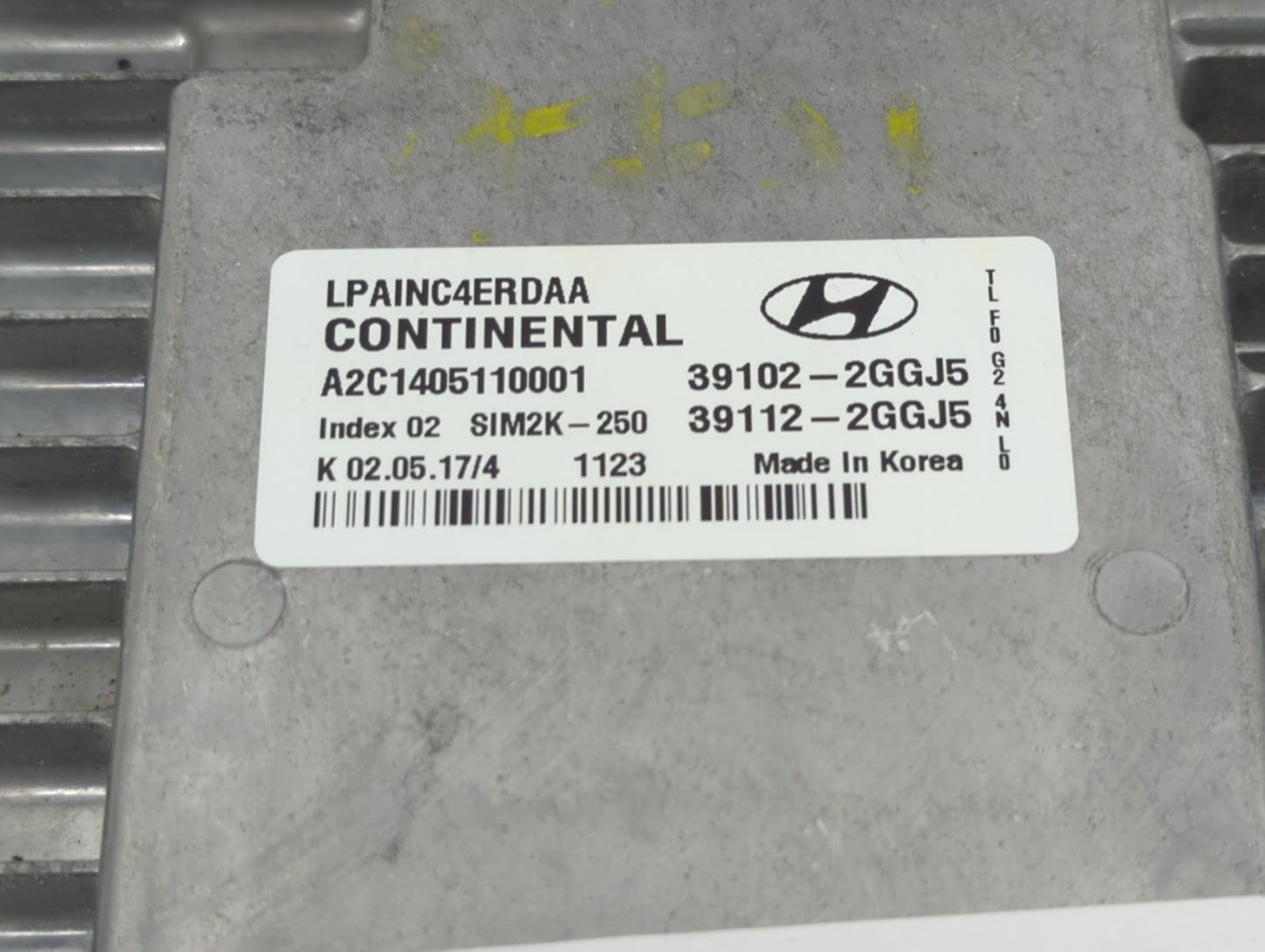 2018-2019 Hyundai Sonata PCM Engine Control Computer ECU ECM PCU OEM P/N:39112-2GGJ5 39102-2GGJ5 Fits Fits 2018 2019 OEM Use